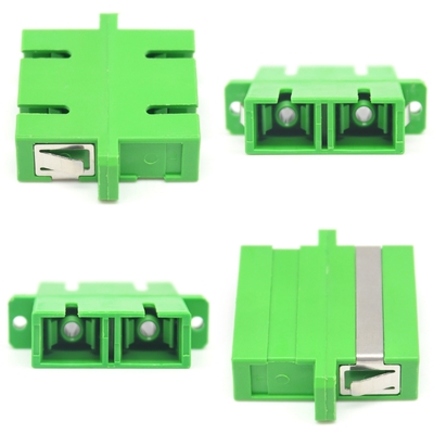 Sistema CATV Multimode Duplex Mini Sc Apc Adaptador de fibra óptica con brida