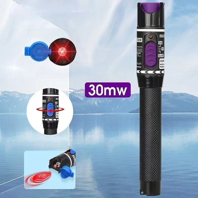 Fibra óptica Escrita de luz roja 10mw Localizador de fallas visuales 50km VFL 30 KM Tiempo 1 año 1 Tiempo