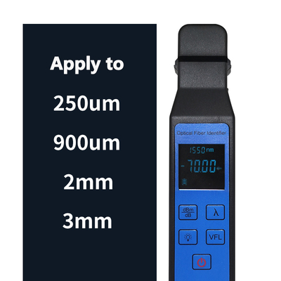 Medidor de potencia óptica de 800 nm a 1700 nm Localizador de fallas visuales Identificador de luz de fibra óptica 1
