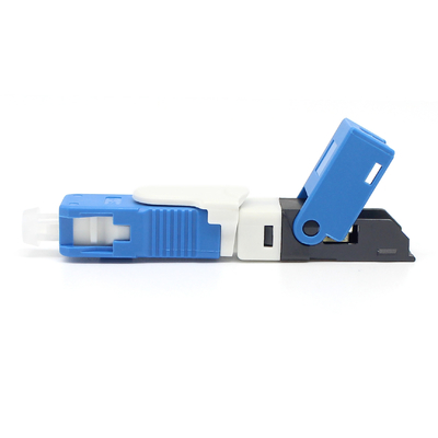 Conector rápido de modo único de fibra óptica SC/UPC para cable de caída