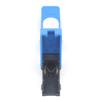 Conector rápido de modo único de fibra óptica SC/UPC para cable de caída