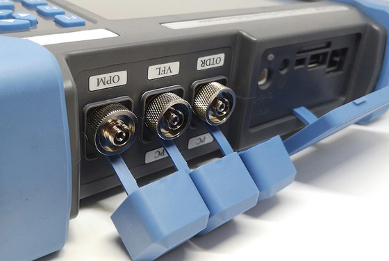 Testador de cable de fibra óptica de pantalla LCD antirreflejo de 7 pulgadas para OTDR y pruebas de red