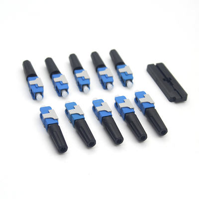 Conector óptico rápido de ensamblaje de campo de fibra SC/APC para conexiones FTTx sin fisuras