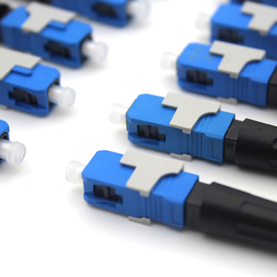 Conector óptico rápido de ensamblaje de campo de fibra SC/APC para conexiones FTTx sin fisuras
