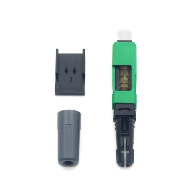 Conector óptico rápido de ensamblaje de campo de fibra SC/APC para conexiones FTTx sin fisuras