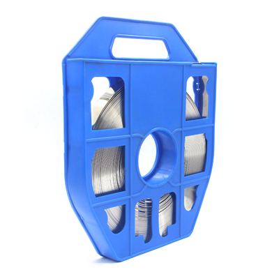 0.26/0.35/0.6/0.75mm Correa de banda de acero inoxidable para fijación de tuberías de longitud ajustable