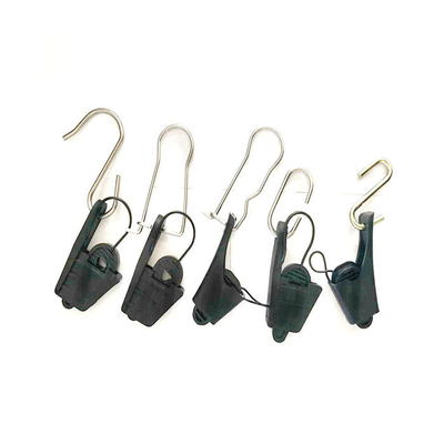 Clampada de tensión de aislamiento de acero inoxidable de 80 * 30 mm para cable de caída de fibra óptica exterior
