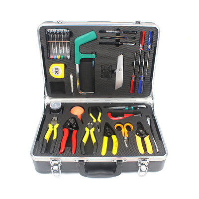 Material ABS pesado OEM FTTH Kit de herramientas de ensamblaje de fibra óptica para FTTA FTTB FTTH