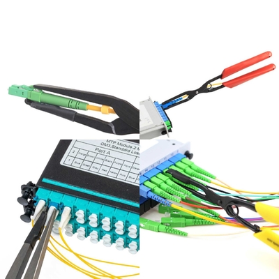 Sin esfuerzo enchufe y extrae cables de fibra óptica con conector LC SC Nose Plier largo