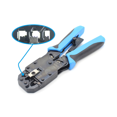 RJ-45 RJ-12 RJ-11 8P8C 6P6C 4P4C Cortador de cables con stripper hecho de material de acero medio