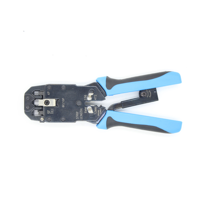 RJ-45 RJ-12 RJ-11 8P8C 6P6C 4P4C Cortador de cables con stripper hecho de material de acero medio