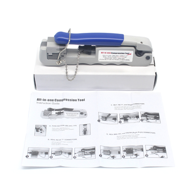 Crimper coaxial ajustable para conectores FRS serie 6 59 DRS serie 59 IEC todo en uno