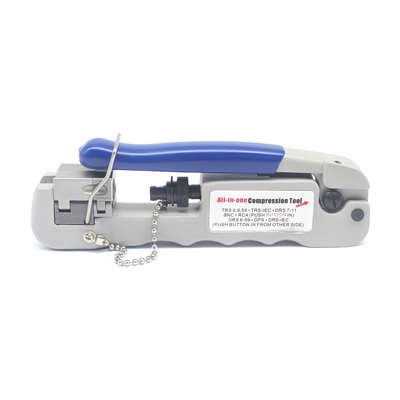 Crimper coaxial ajustable para conectores FRS serie 6 59 DRS serie 59 IEC todo en uno