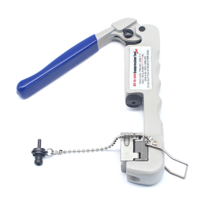 Crimper coaxial ajustable para conectores FRS serie 6 59 DRS serie 59 IEC todo en uno
