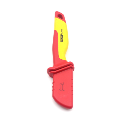Di adiós al aburrido desnudismo con el cuchillo eléctrico rojo/amarillo multifunción