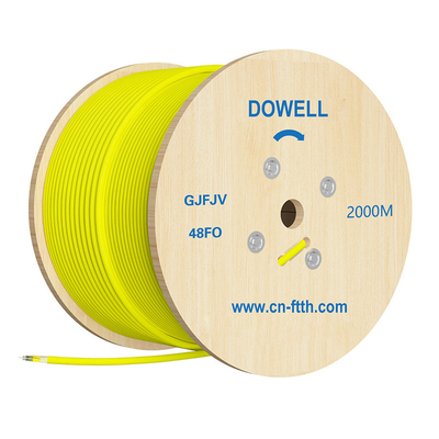 Cable de fibra óptica amarilla de uso múltiple para Lan New York