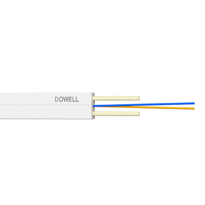 LSZH Protección exterior GJXFH FTTH cable de caída con refuerzos metálicos paralelos