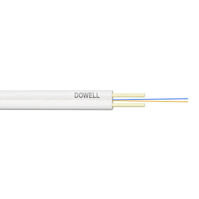 LSZH Protección exterior GJXFH FTTH cable de caída con refuerzos metálicos paralelos