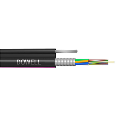 Multimodo ADSS 48 núcleo de fibra óptica de cable PE con carcasa negra