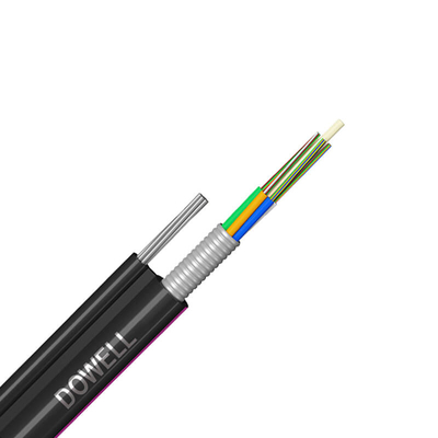 Multimodo ADSS 48 núcleo de fibra óptica de cable PE con carcasa negra
