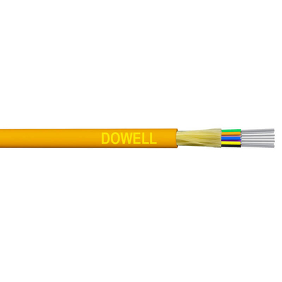 2-24 núcleos Cable de fibra de amortiguador estrecho con chaqueta de PVC LSZH y hilos de aramida