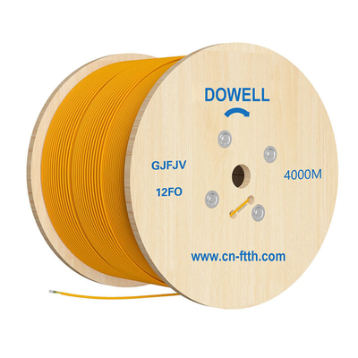2-24 núcleos Cable de fibra de amortiguador estrecho con chaqueta de PVC LSZH y hilos de aramida