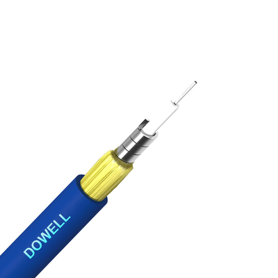 Cable de fibra óptica FTTH simple 1 núcleo en el interior con cubierta de PVC LSZH