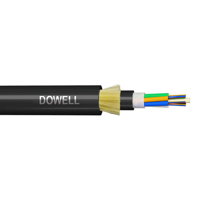 Todos los cables de fibra óptica dieléctrica de soporte aéreo 2 6 12 24 48 144 núcleos