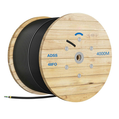 Todos los cables de fibra óptica dieléctrica de soporte aéreo 2 6 12 24 48 144 núcleos