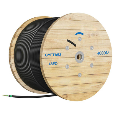 Cable de fibra óptica blindado de modo único 8 núcleos Cable de fibra óptica subterránea