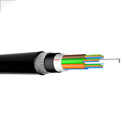 Cables de fibra óptica impermeables 8 núcleos de modo único resistente a la trituración
