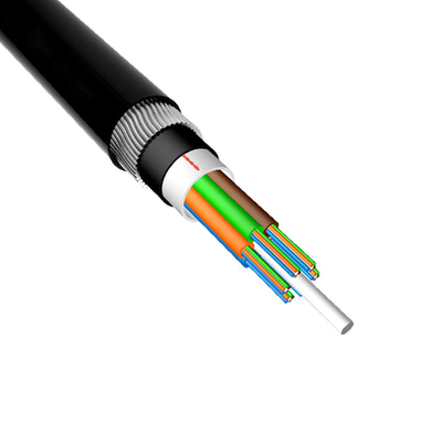 Cables de fibra óptica impermeables 8 núcleos de modo único resistente a la trituración