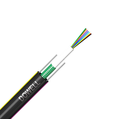 Cable de fibra óptica de polietileno PE ligero blindado con 48 núcleos GYXTW de modo único