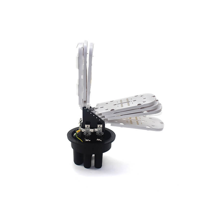 144F Capacidad Cerradura de empalme de fibra óptica con tapa de sellado térmico negra Tipo 3 en 3 fuera