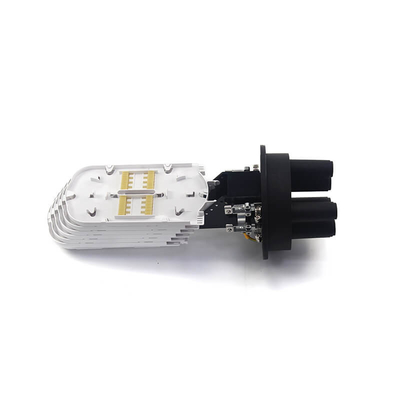 144F Capacidad Cerradura de empalme de fibra óptica con tapa de sellado térmico negra Tipo 3 en 3 fuera