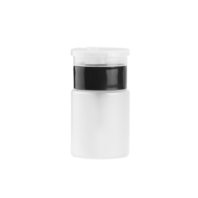 Tipo de empuje 60ML Mini botella de fibra óptica de alcohol de plástico a prueba de fugas