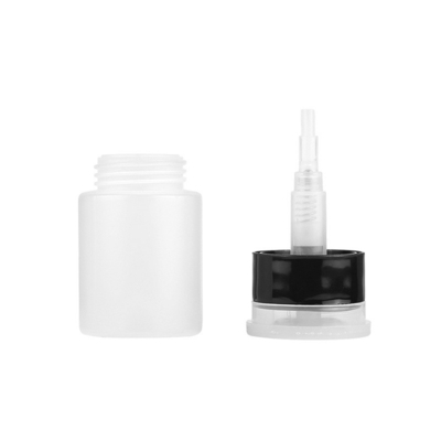 Tipo de empuje 60ML Mini botella de fibra óptica de alcohol de plástico a prueba de fugas