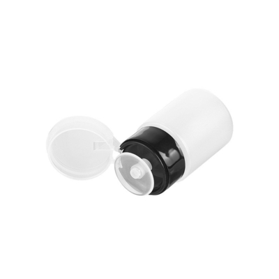 Tipo de empuje 60ML Mini botella de fibra óptica de alcohol de plástico a prueba de fugas