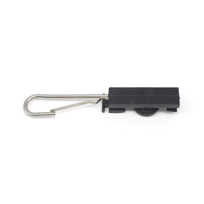 Clampada de cuerda de anclaje de tipo S para exteriores Clampada de tensión de alambre de caída con gancho abierto plano