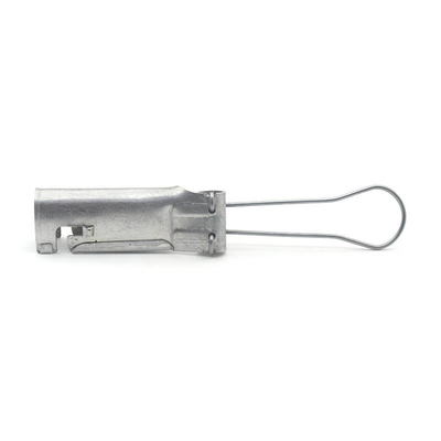 Clampada de alambre de caída de fibra de aluminio FTTH 1-2 pares para cable de telecomunicaciones
