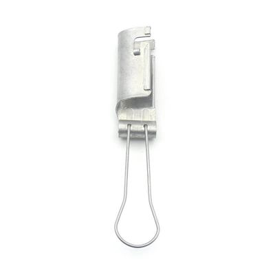 Clampada de alambre de caída de fibra de aluminio FTTH 1-2 pares para cable de telecomunicaciones