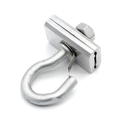 Gancho galvanizado de acero tipo C para cableado de fibra óptica
