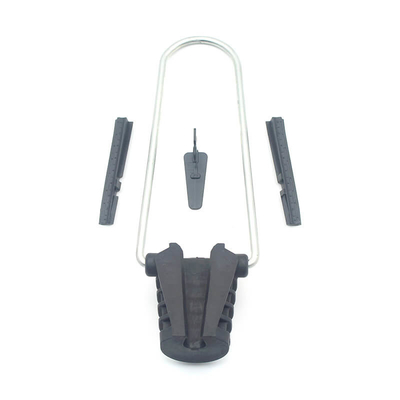 Clampada de anclaje ADSS de plástico de aluminio resistente a los rayos UV para redes FTTH FTTX FTTB