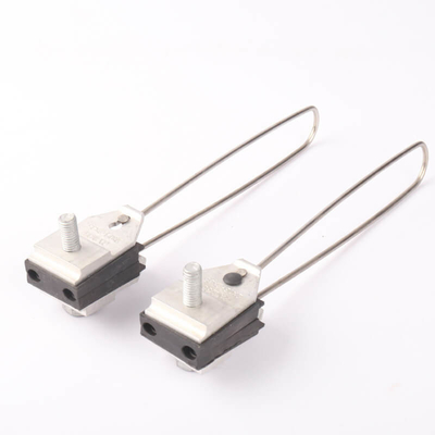 Clampada de anclaje ADSS de aleación de aluminio autoajustable para 4 núcleos