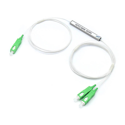 1X2 1X4 1X8 1X16 1X32 Mini Tipo PLC Splitter con conector SC UPC SC APC para sensores de fibra óptica