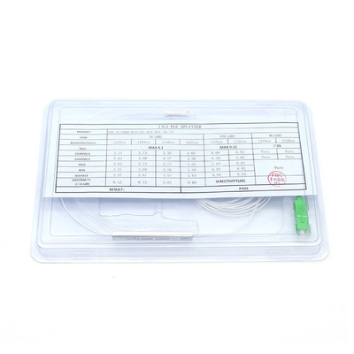 1X2 1X4 1X8 1X16 1X32 Mini Tipo PLC Splitter con conector SC UPC SC APC para sensores de fibra óptica