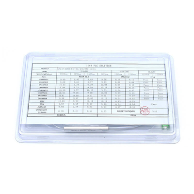 1X8 1X16 1X32 1x64 Splitter óptico PLC sin conector SC APC