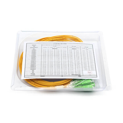 Tipo de caja Fibra óptica PLC Splitter 1,5 metros con conector SC APC