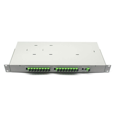 Tipo de bastidor 19 pulgadas 1U 2U Fibra PLC Splitter SM Sistema CATV