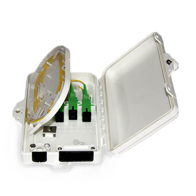 FTTH 6 puertos de caída del cable de la caja de distribución de fibra óptica impermeable a la polvo
